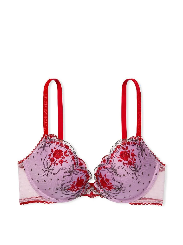 Very Sexy Rosebud Dot Push-Up Bra