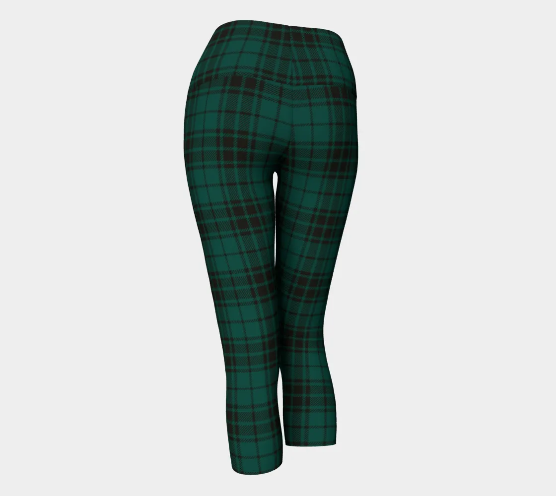 Wintergreen Plaid Yoga Capri