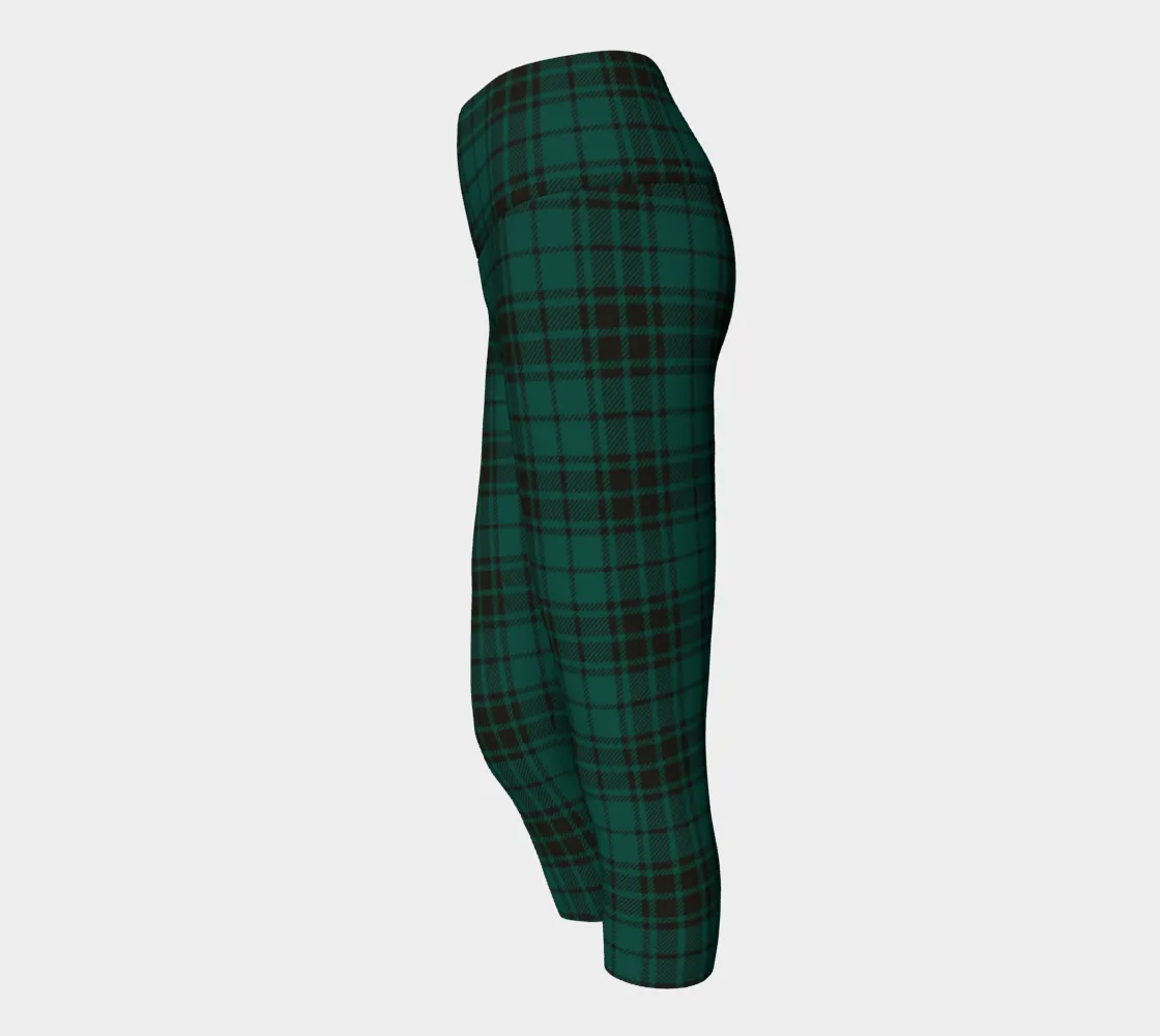 Wintergreen Plaid Yoga Capri