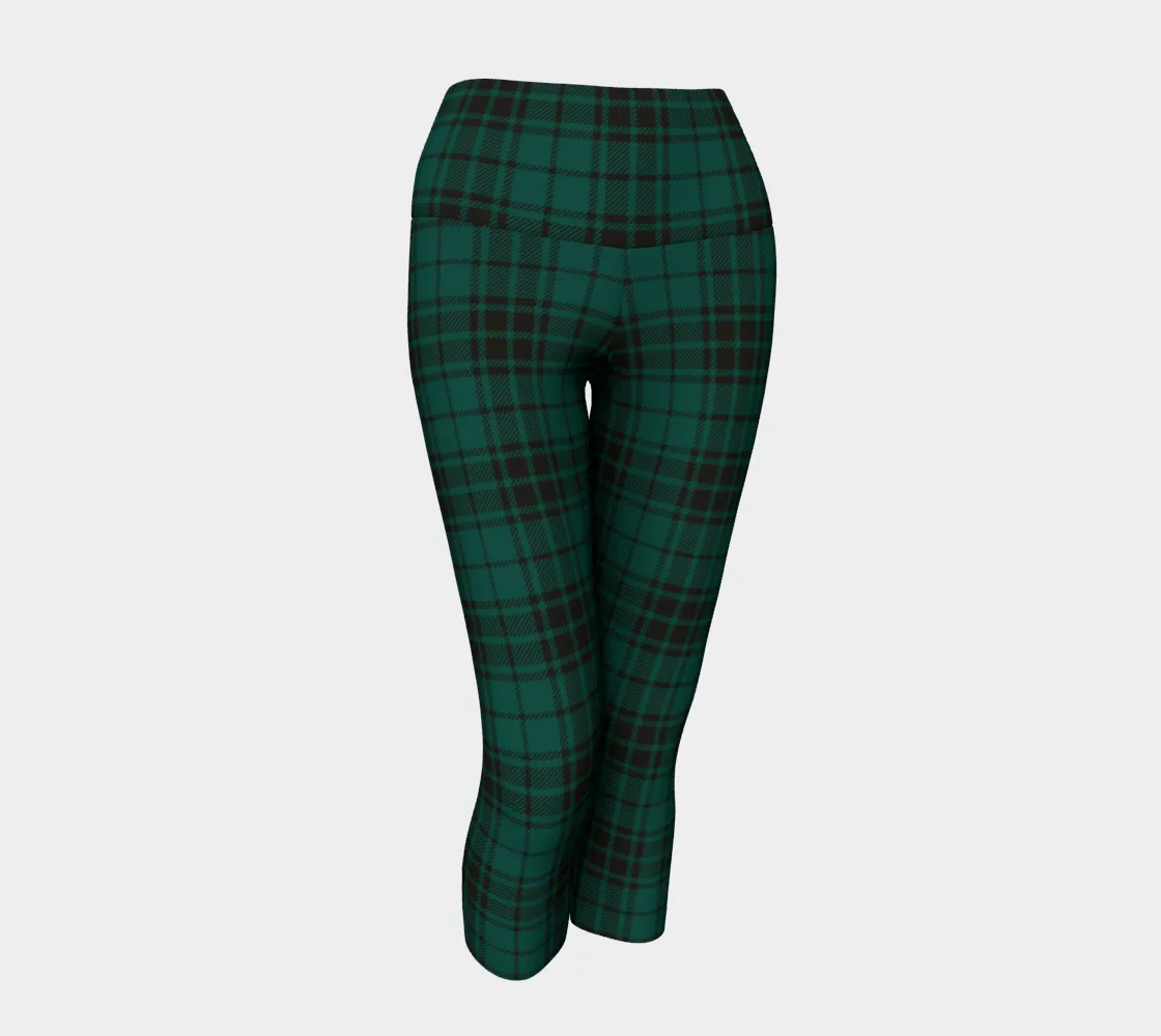 Wintergreen Plaid Yoga Capri