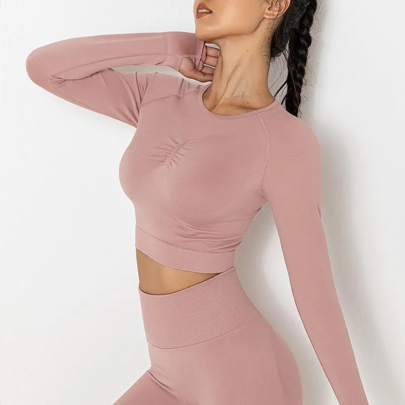Women Long Sleeve Yoga Tops