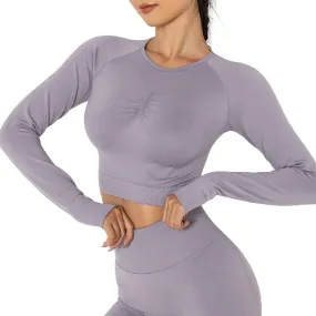 Women Long Sleeve Yoga Tops