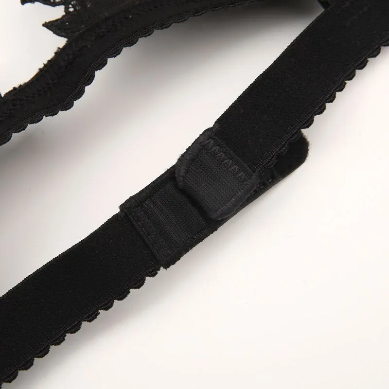 Women's Black Lace Trim Bralette
