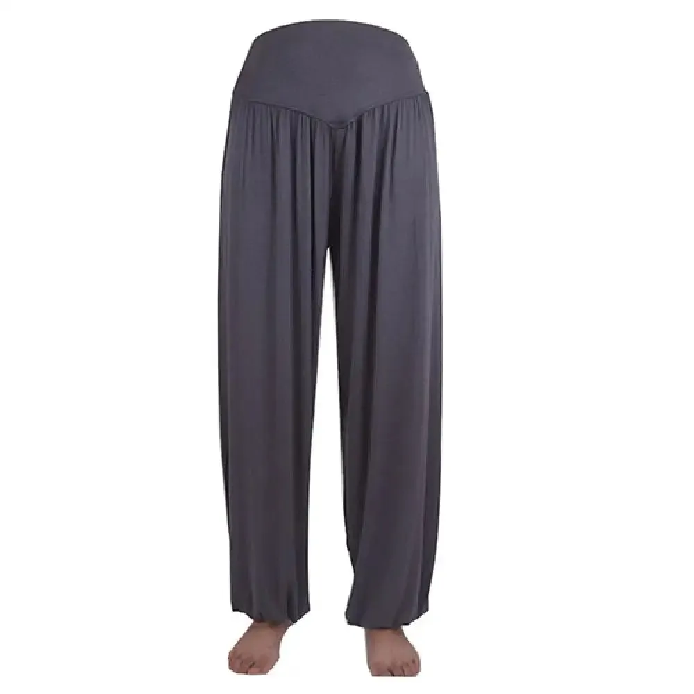 Women’s Boho Harem Pants - Comfy Loose Long Yoga Trousers, Belly Dance Wide Leg Bloomers & Casual Sweatpants