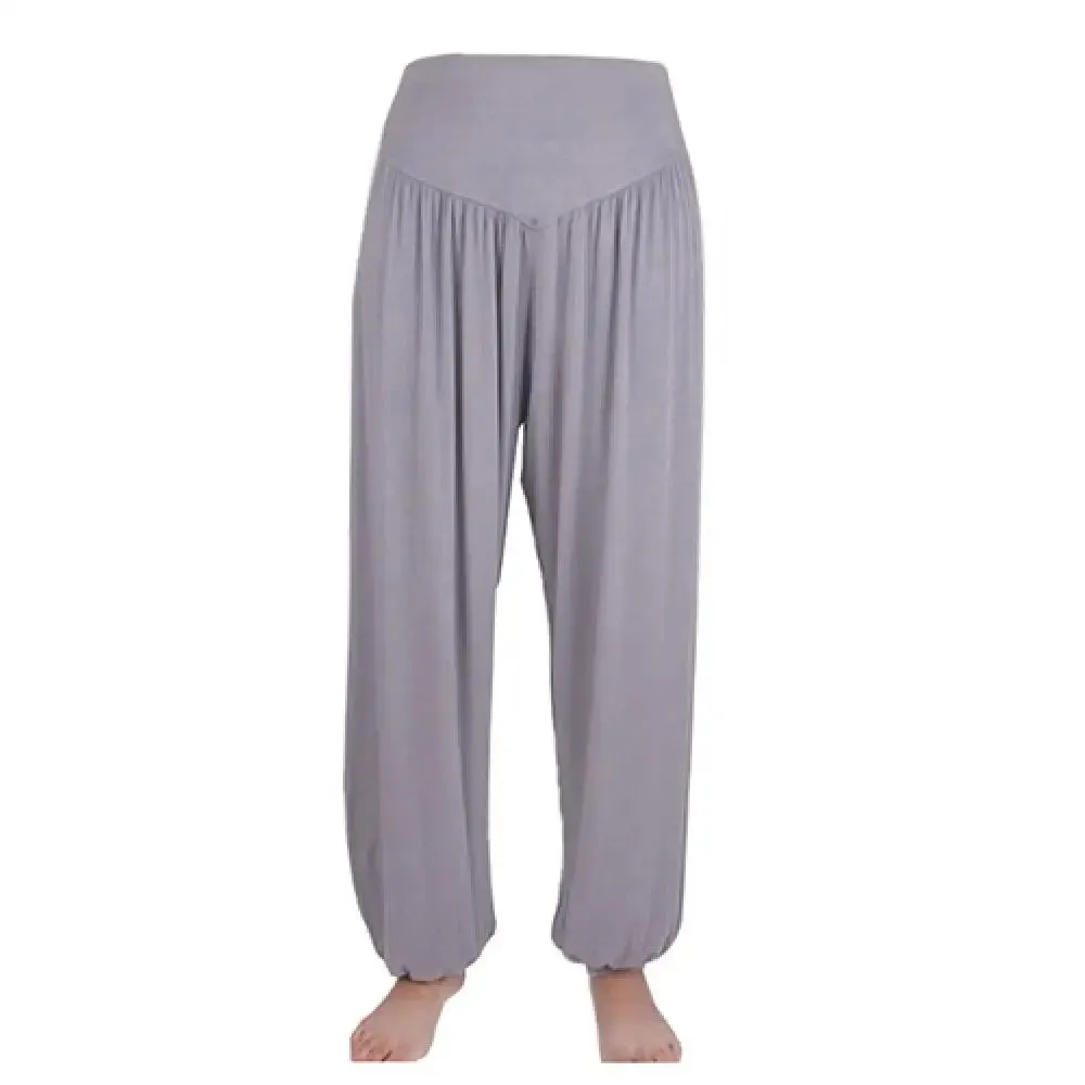 Women’s Boho Harem Pants - Comfy Loose Long Yoga Trousers, Belly Dance Wide Leg Bloomers & Casual Sweatpants