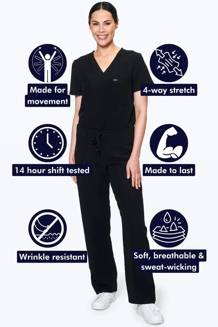 Women's Essential Straight-Cut Scrub Pants - Petite and Tall