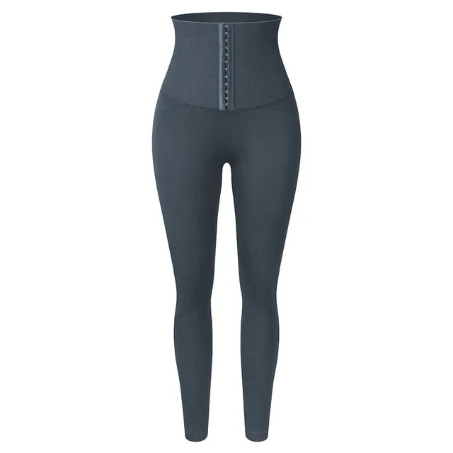 Women's High Waist Trainer Sports Leggings Gym Fitness Compression Tights Tummy Control Workout Legging Slimming Shaper