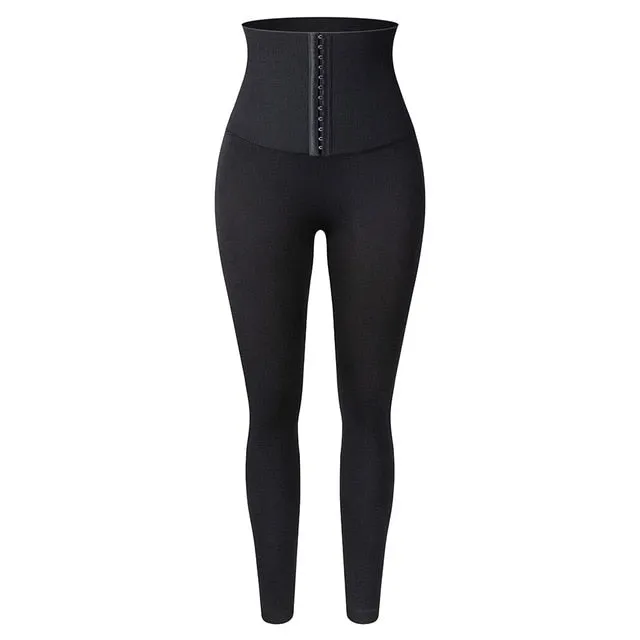 Women's High Waist Trainer Sports Leggings Gym Fitness Compression Tights Tummy Control Workout Legging Slimming Shaper