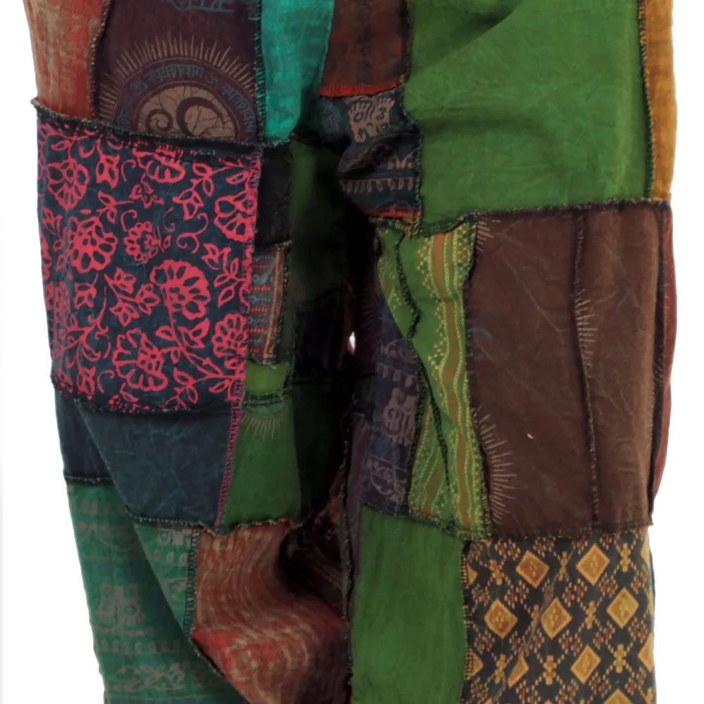 Women's Patchwork Harem Pants Ocean Calm