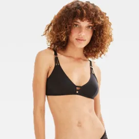Women's Simple Solid Black Comfortable Bra