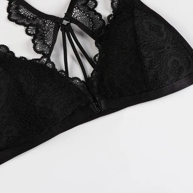 Women's Transparent Lace Bra