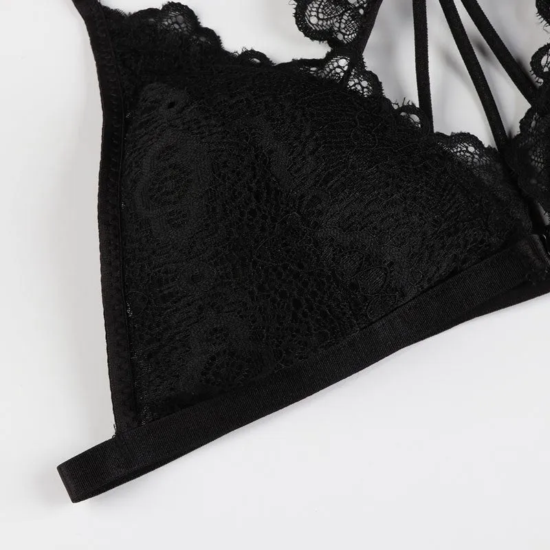Women's Transparent Lace Bra