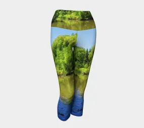 Women's Yoga Capris - Confederation Park Pond