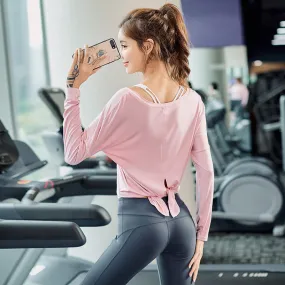 Yoga Cozy Breathable Jogging Sporty Tops Women Training Long Sleeved T-Shirt Activewear
