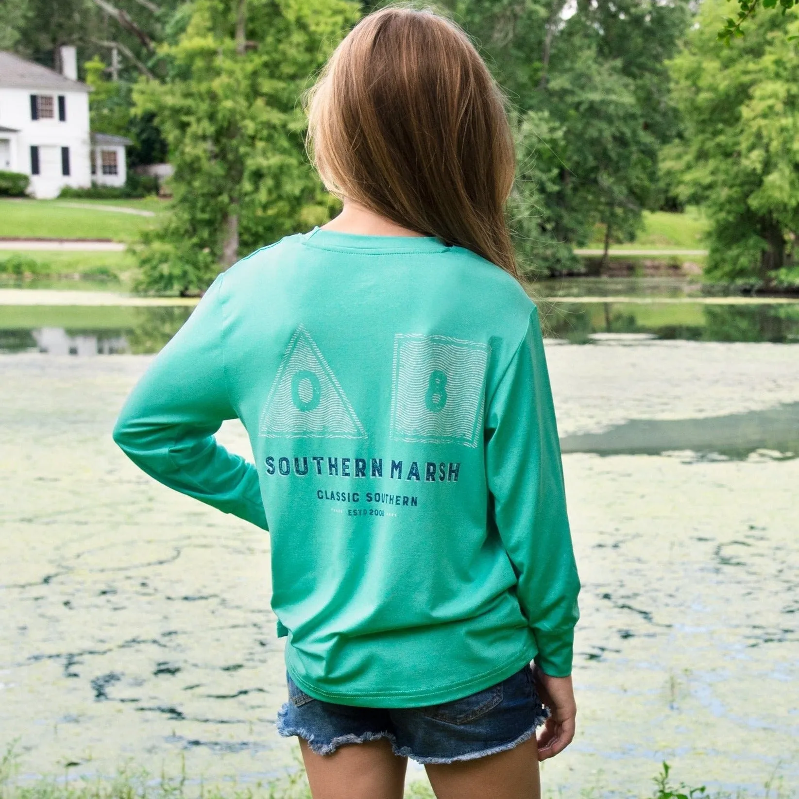 Youth FieldTec™ Featherlight Tee - Navigation - Long Sleeve